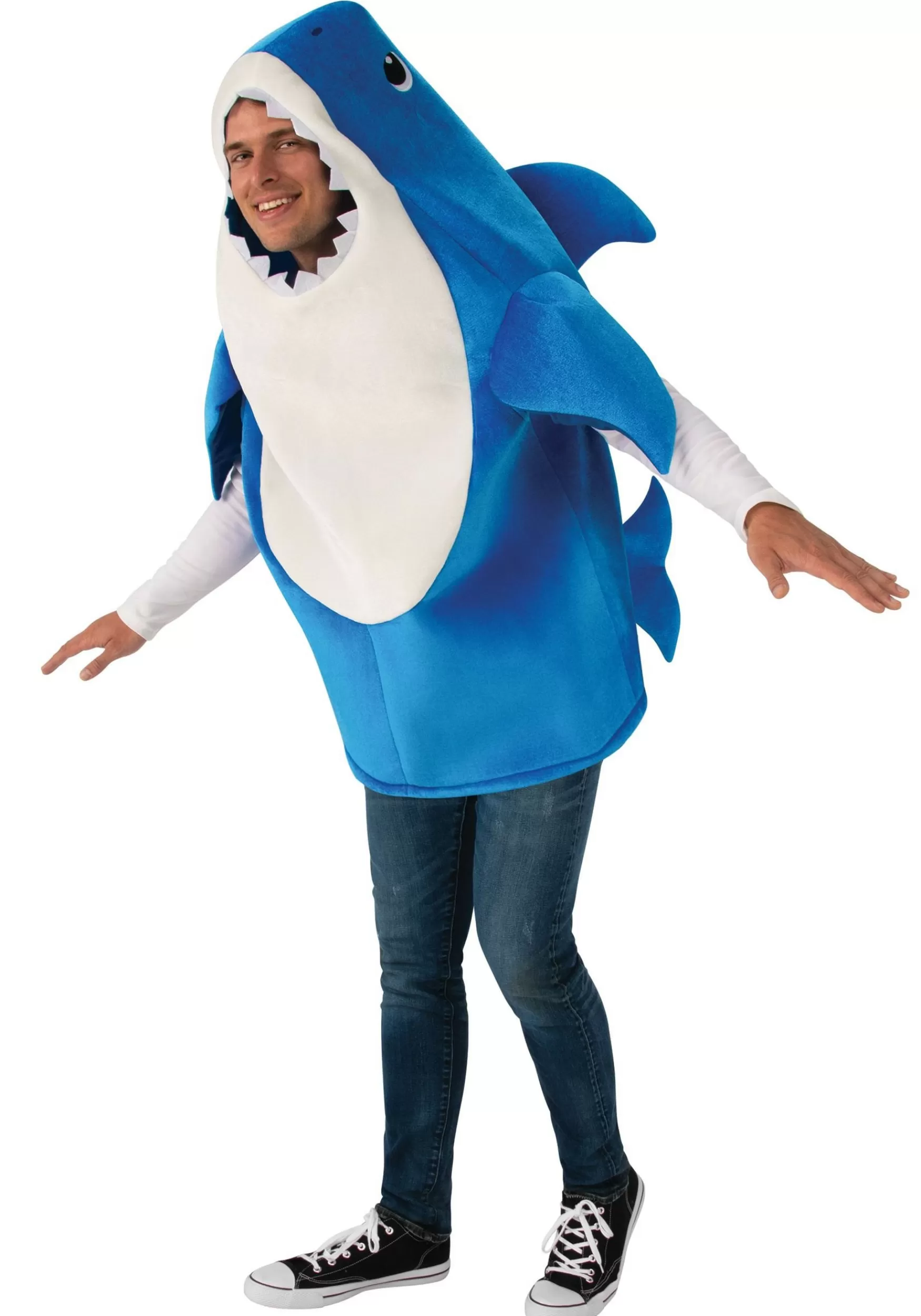 Cheap Rubies Costume Baby Shark Men's Daddy Shark Costume With Sound Chip Tv / Movie Costumes