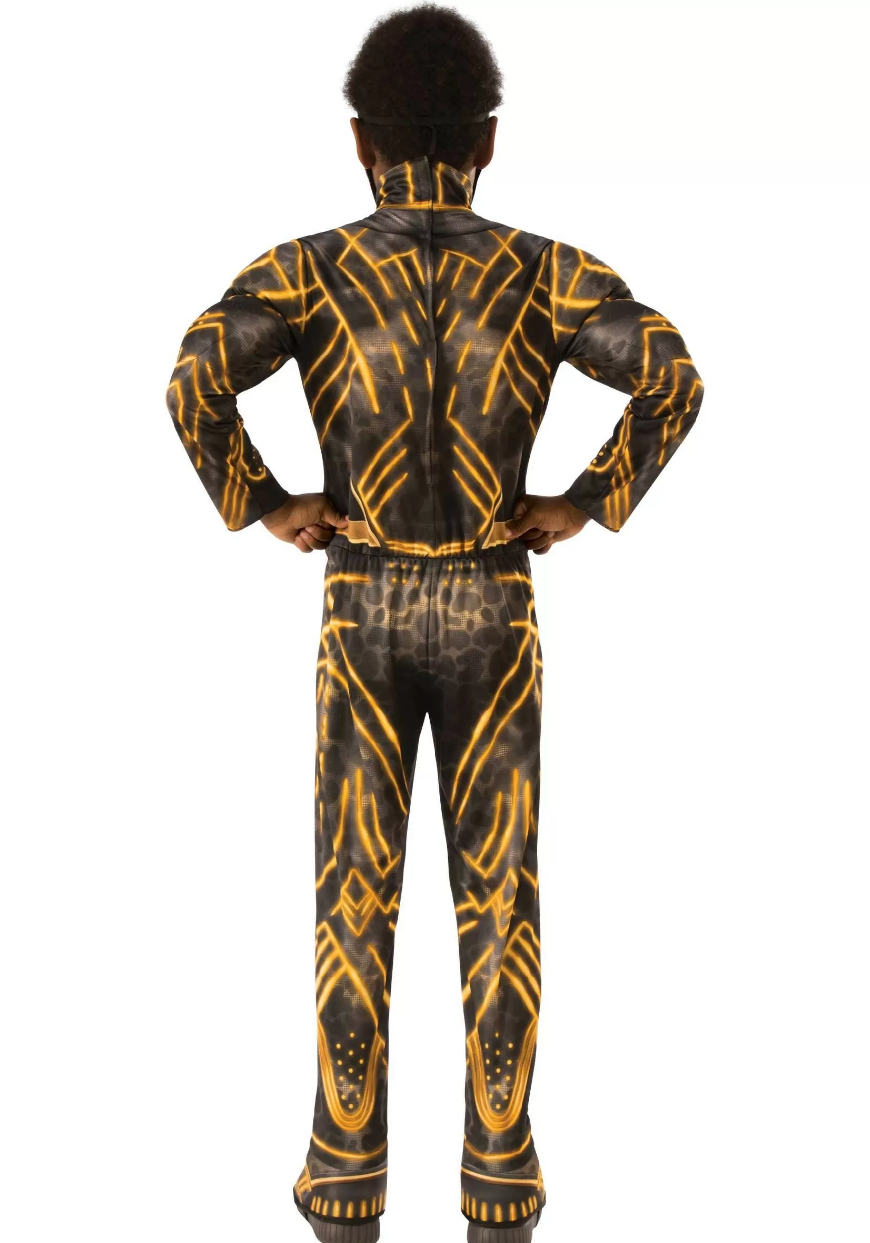 Flash Sale Rubies Costume Deluxe Black Panther Erik Killmonger Battle Suit Kids Costume Superhero Costumes