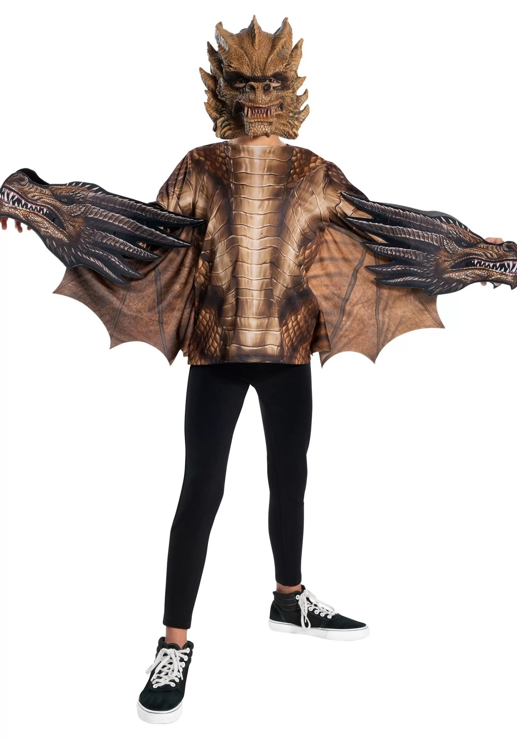 Flash Sale Rubies Costume Deluxe Kids Godzilla King Of The Monsters King Ghidorah Costume Tv / Movie Costumes