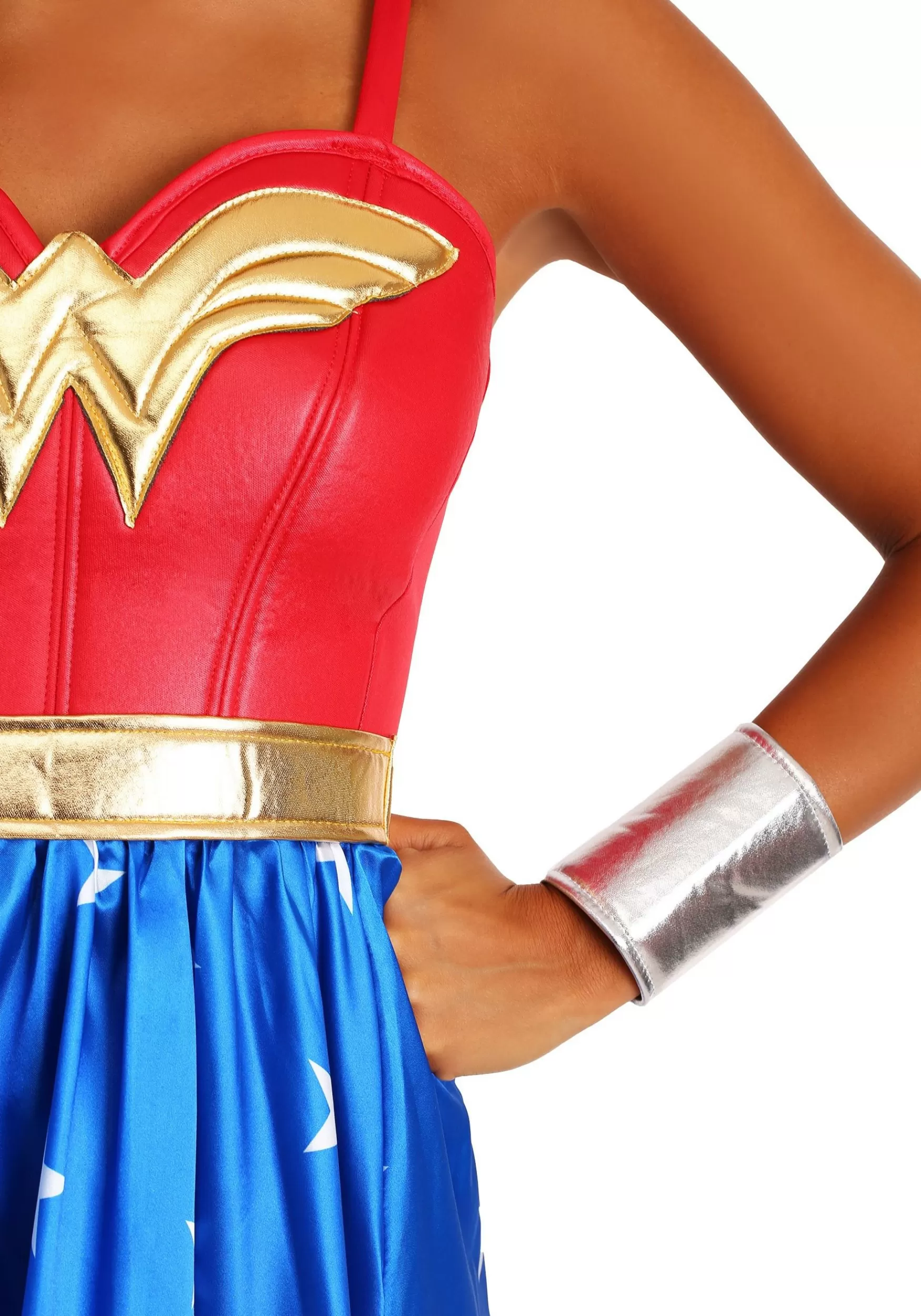 Online Rubies Costume Deluxe Plus Size Long Dress Wonder Woman Costume Superhero Costumes