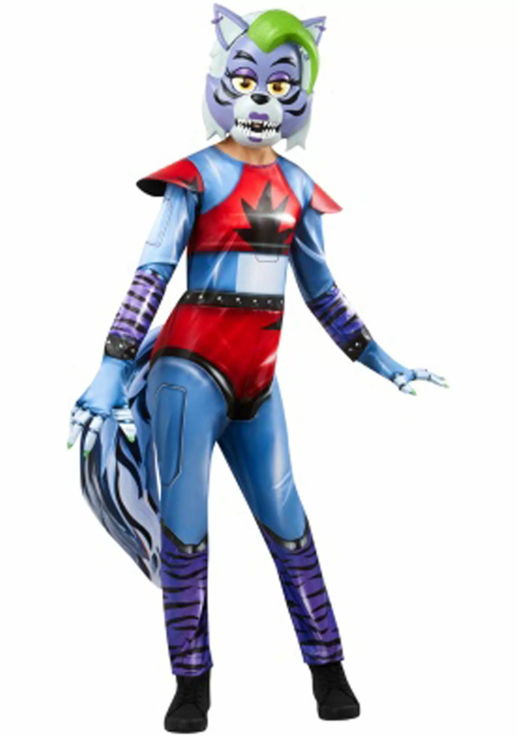 Fashion Rubies Costume Five Nights At Freddy's Roxanne Wolf Costume For Kids Video Game Costumes