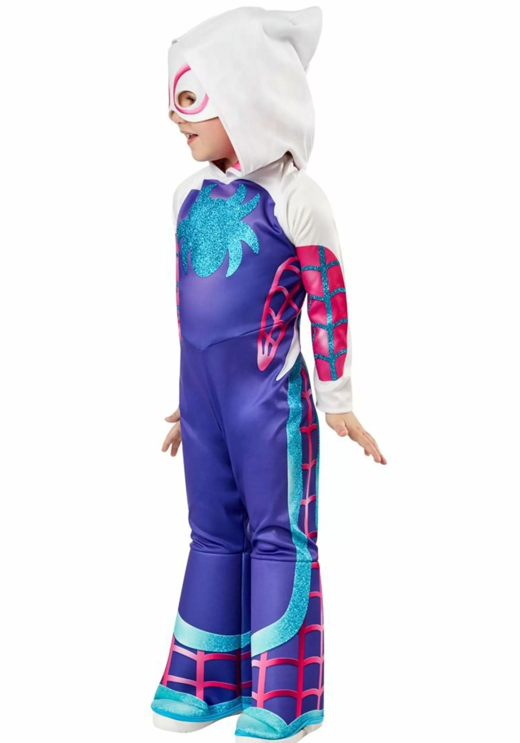 Fashion Rubies Costume Marvel Deluxe Ghost Spider Costume For Toddlers Superhero Costumes