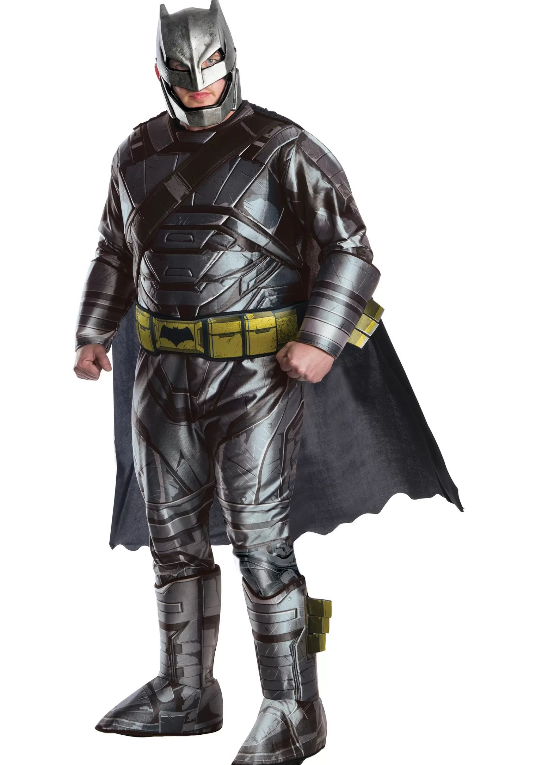 New Rubies Costume Men's Plus Size Deluxe Dawn Of Justice Armored Batman Superhero Costumes