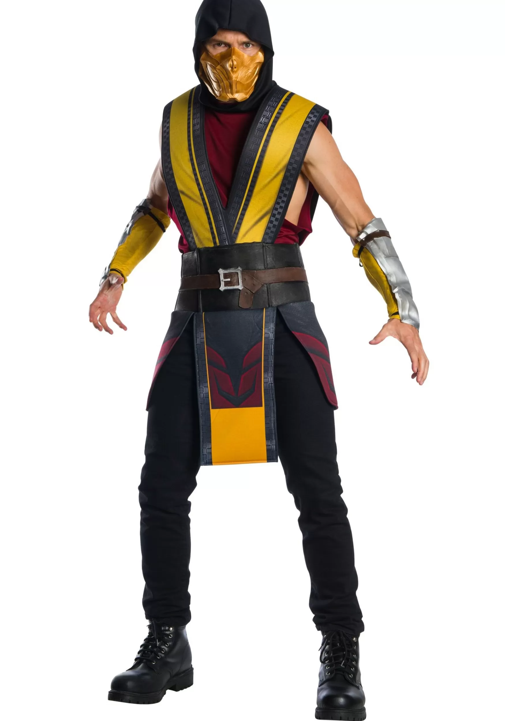 Clearance Rubies Costume Mortal Kombat 11 Adult Scorpion Costume Video Game Costumes