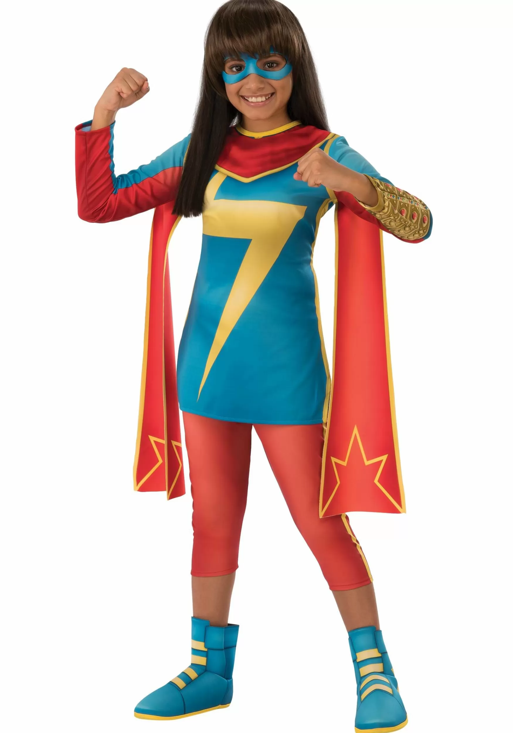 Sale Rubies Costume Secret Warriors Ms. Marvel Costume For Girls Superhero Costumes