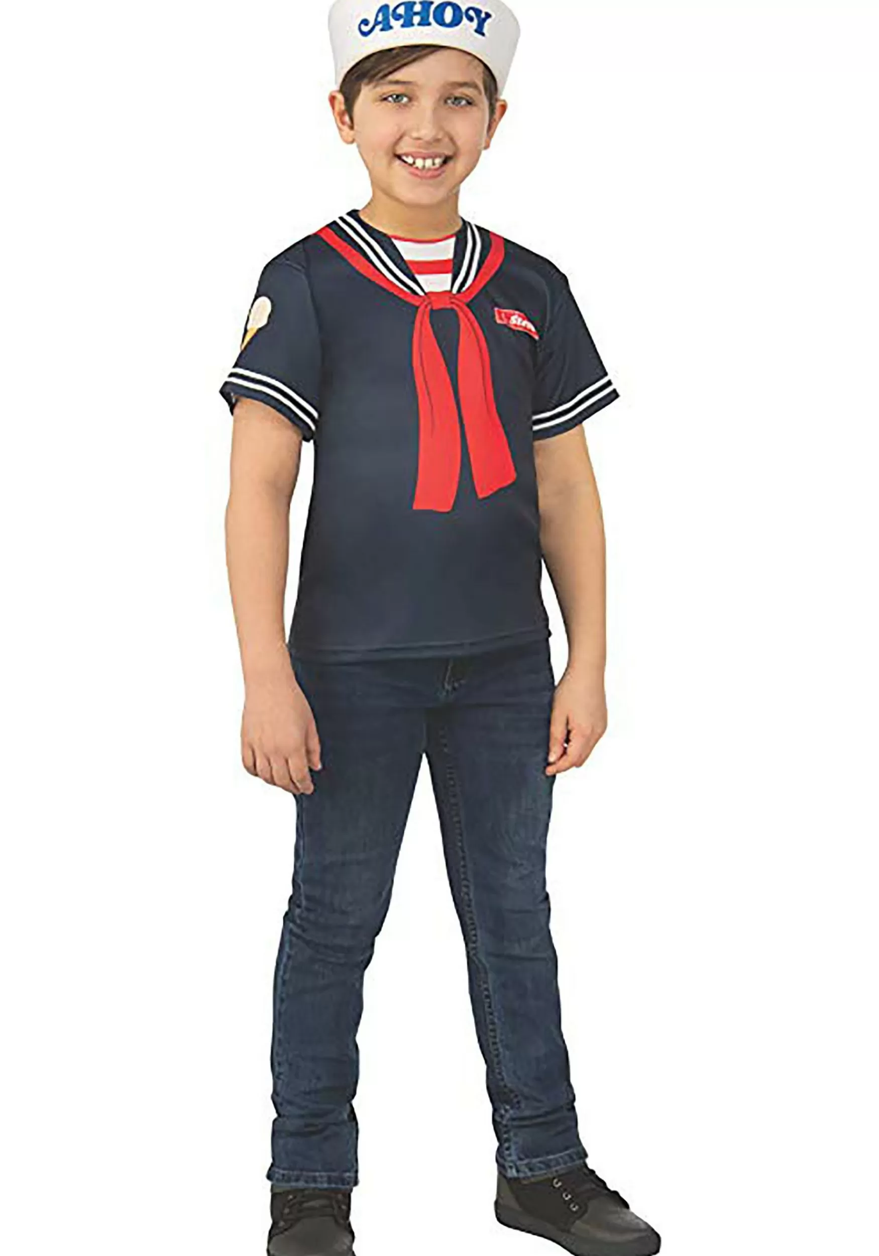 Store Rubies Costume Stranger Things Steve's Scoops Ahoy Uniform Kids Costume Tv / Movie Costumes