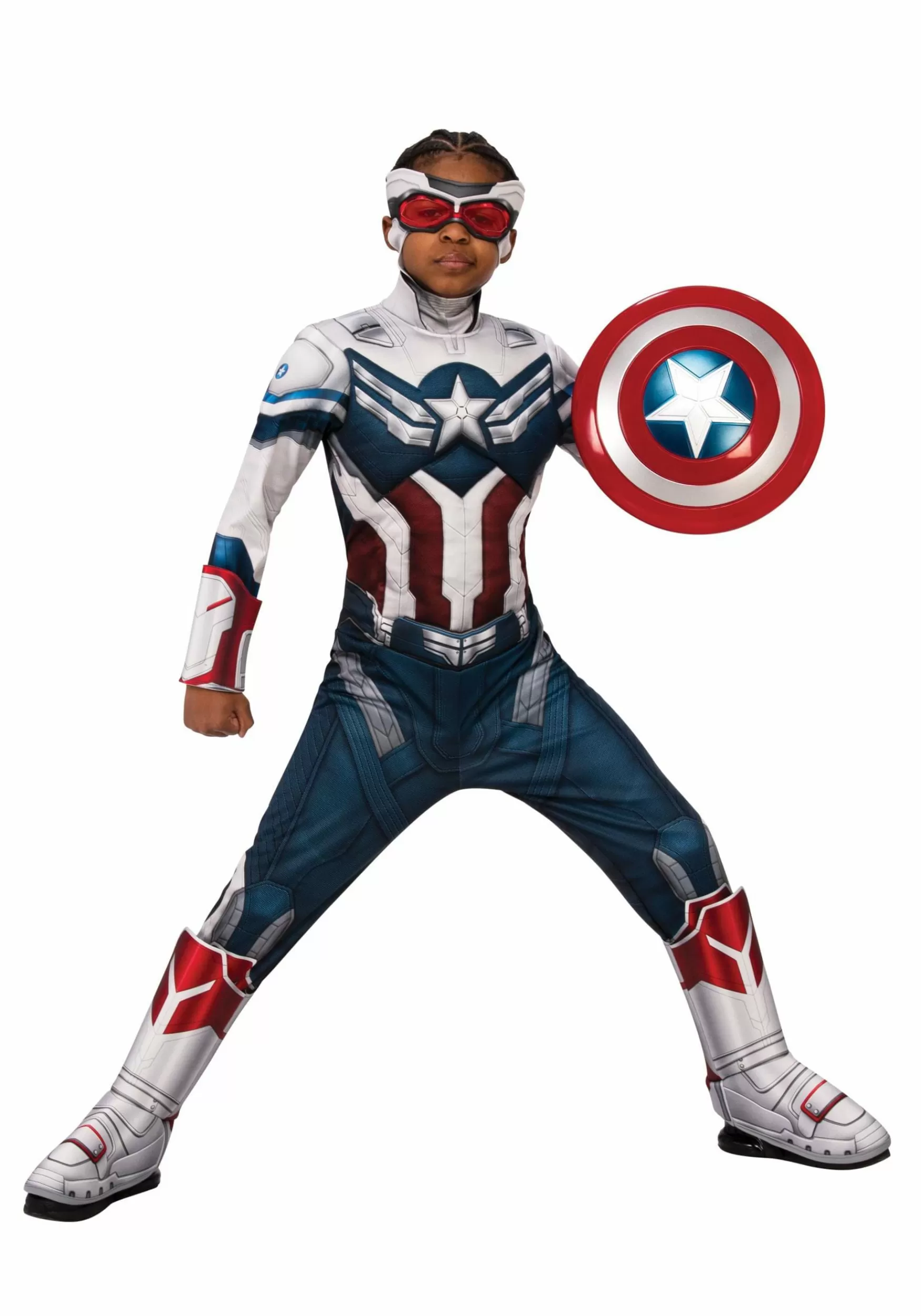 Cheap Rubies Costume The Falcon And Winter Soldier Deluxe Kid's Captain America Costume Superhero Costumes